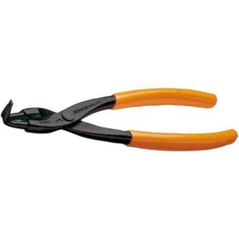 Pinza a becchi piatti a 90° con manici in PVC per meccanica