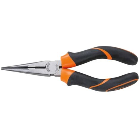 Pinza a becchi piatti lunghissimi zigrinati per meccanica