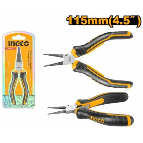 Pinza a becco a Punta Tonda Cr-V INGCO manico ergonomico antiscivolo 115mm/4,5