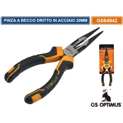 PINZA A BECCO DRITTO MULTIFUNZIONE IN ACCIAIO 20MM