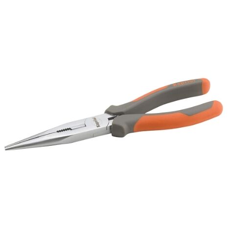 Pinza a becco lungo 200 mm. con impugnatura confortevole
