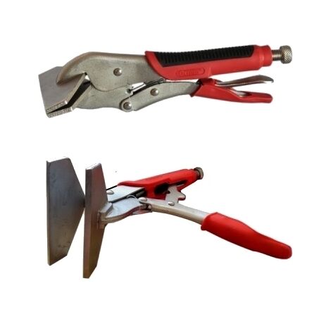 Pinza a morsetto con ganasce piatte a grip/scatto 10