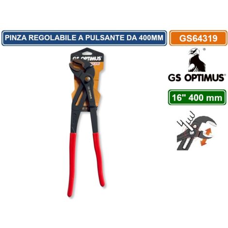 PINZA A PAPPAGALLO 400MM REGOLABILE PER TUBI CON PULSANTE DI REGOLAZIONE RAPIDA CROMO VANADIO
