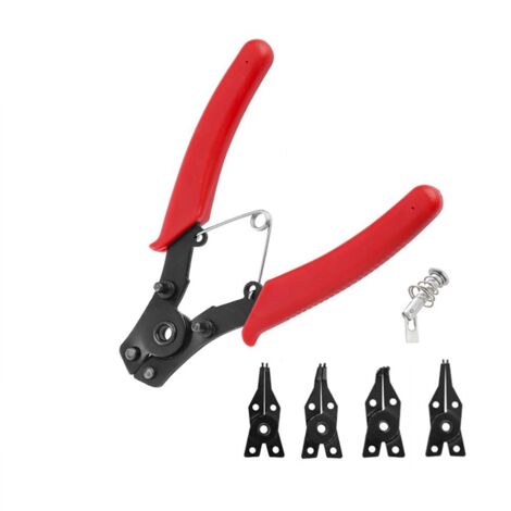 Pinza a punta intercambiabile per rondelle elastiche 4 in 1 WorkPro da 155 mm