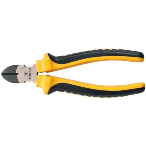 Pinza a taglio laterale Topex 180 mm - Temprata, ergonomica