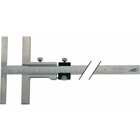 Pinza A Traccia, Campo Di Misura: 300 Mm, Modello Vite Di Fissaggio, Lunghezza Dell'Appoggio 160 Mm, Vernier: 0,05 Millimetri