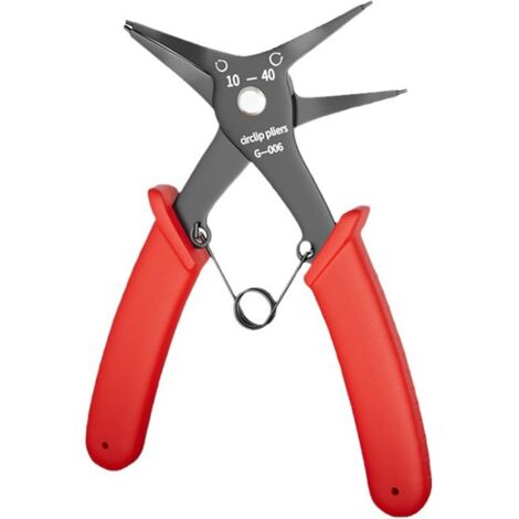 Pinza ad anello 2 in 1, pinza tonda a doppio scopo, rimozione in acciaio ad alto tenore di carbonio per utensili manuali di riassemblaggio interno