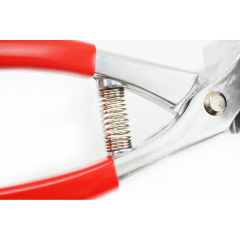 Pinza allungatrice a manico largo rossa e argento,