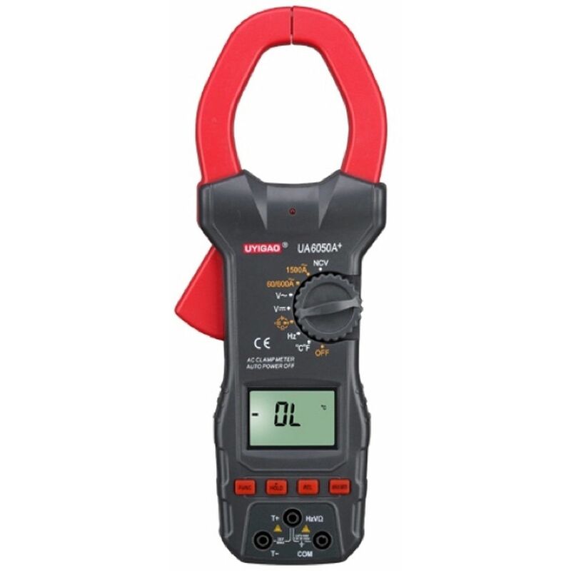 

Pinza Amperimetrica digital auto rango UA6050A+ hasta 1500A con multimetro y NCV
