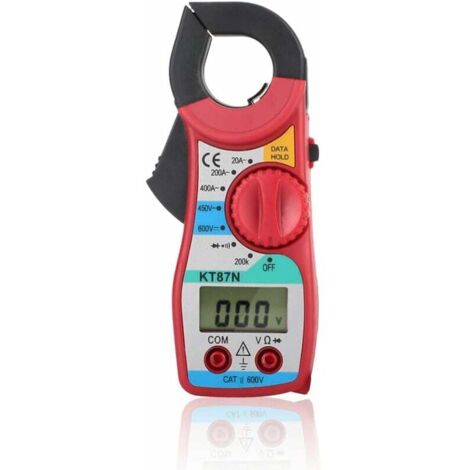 Pinza amperimétrica digital, pinza amperimétrica, laboratorio CC/CA para voltaje, capacitancia, diodo, resistencia, frecuencia.