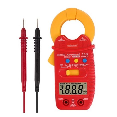 Pinza amperometrica digitale - CAT III - 600 VAC - con funzione data-hold