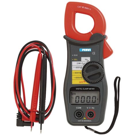 Pinza amperometrica digitale tester multimetro tensione Fervi p080