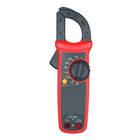 Pinza amperometrica digitale True RMS a 4000 conteggi, multimetro con misurazione di corrente alternata, voltmetro e termometro da -40 a 1000 °C.