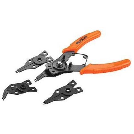 PINZA ANELLI INTERNI ESTERNI 105006 WOKIN - MM 155 4 TESTE INTERCAMBIABILI - 3 pezzi