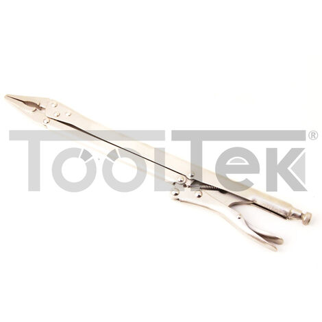 PINZA AUTOBLOCCANTE A SCATTO EXTRA LUNGA 370mm BECCHI DRITTI