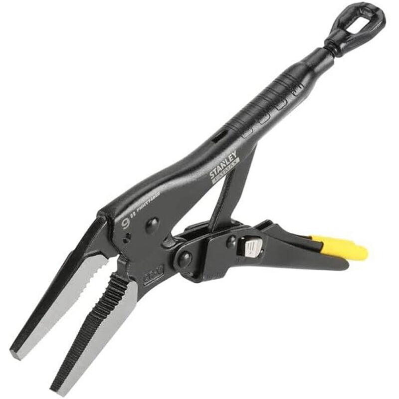 Pinza autobloccante regolabile ganasce lunghe 220mm a scatto grip Stanley