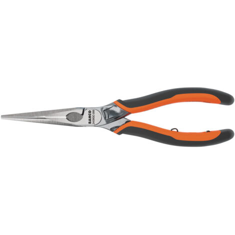 Pinza Bahco ergo flat nose pliers molla finitura cromo 140mm