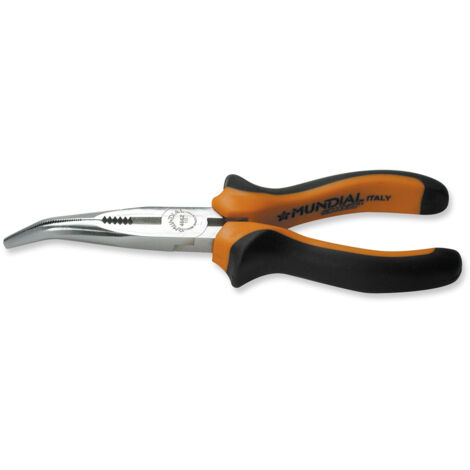 PINZA BECCHI MEZZOTONDI PIEGATI CON TAGLIENTE E GIRATUBO ACCIAIO 200mm MUNDIAL