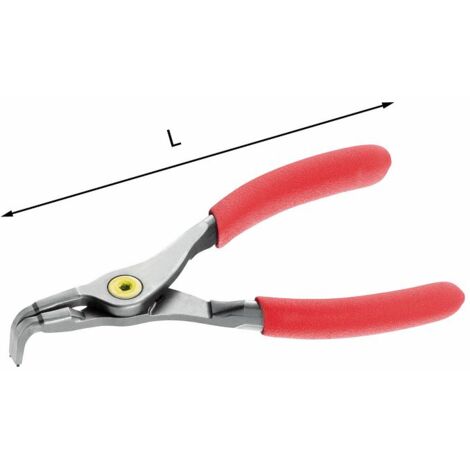 PINZA BECCHI PIEGATI 90° PER ANELLI ELASTICI ESTERNI 128 PN 10-25 MM