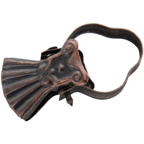 PINZA BRONZATA PER TENDE PINZETTONE BRONZO PER ANELLI A MOLLA 4 PEZZI