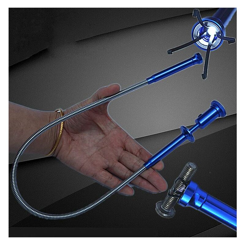 

Pinza Capturadora Magnética Flexible con Gancho de Garra de Largo Alcance con luz LED