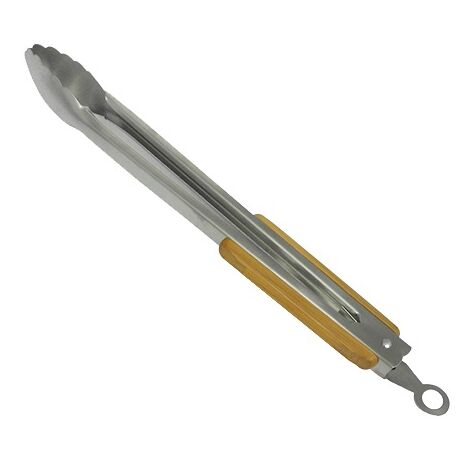 PINZA CLASSIC 40CM ACCIAIO INOX E LEGNO.