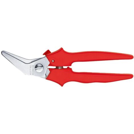 Pinza combinata totale L.190mm, lunghezza taglio L.38mm, angolo di piegatura 40°