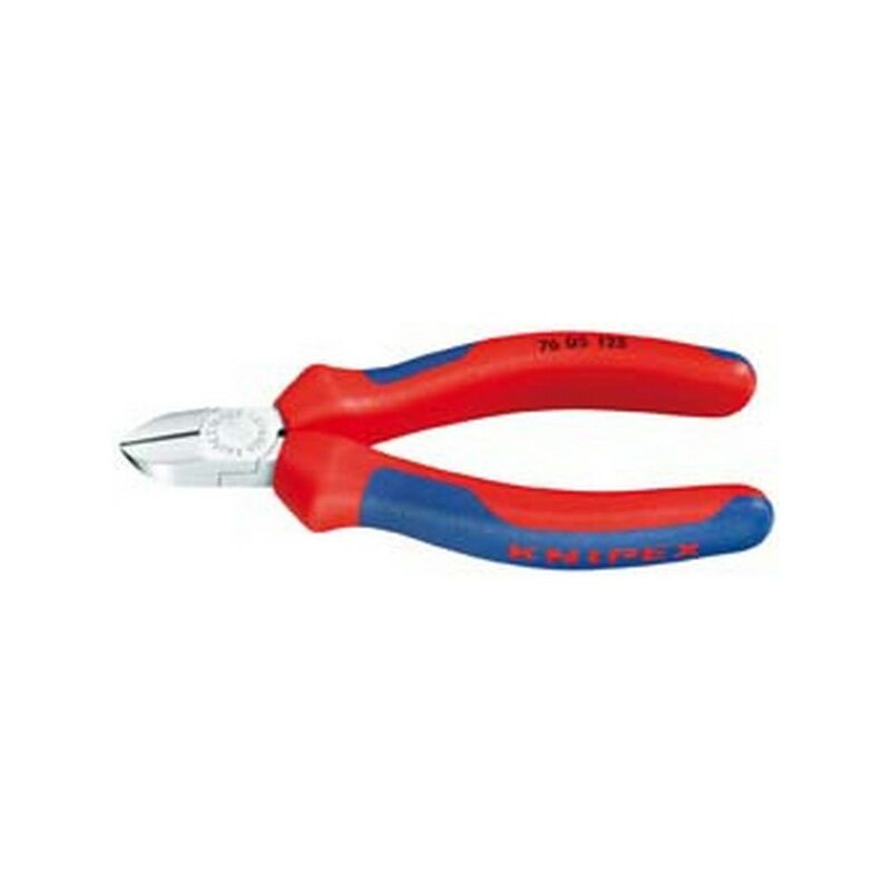 

Knipex - Pinza cortante lateral électromecánico, Modelo de bisel, cabeza círculo, Largo 125 mm