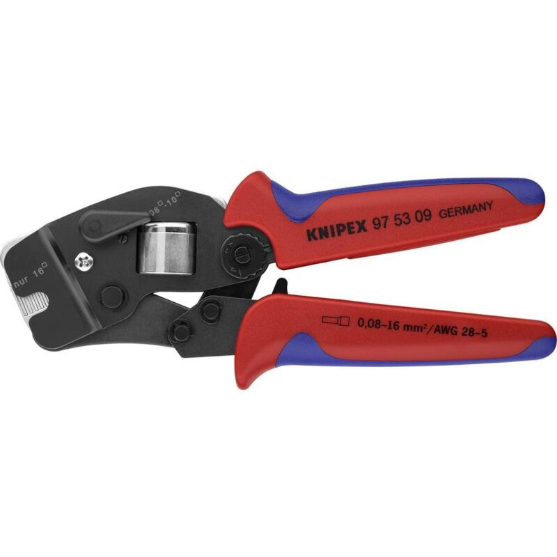Knipex - Pinze a crimpare lunghezza totale 190 mm 0,08 - 10,0 + 16 (awg 28-5 ) mm² manicotti bruniti a 2 componenti