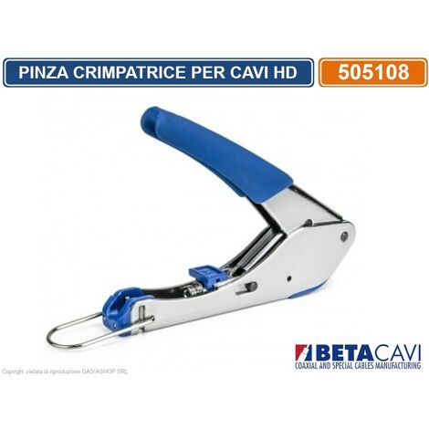 PINZA CRIMPATRICE PER CONNETTORI A COMPRESSIONE BNC BETA CAVI 505108