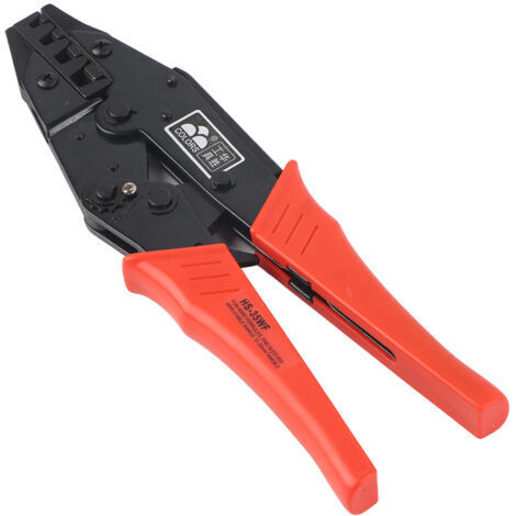 Pinza crimpatrice per terminali per cavi da 10-35 mm, calibro 8-2 AWG, per tubi e terminali preisolati.