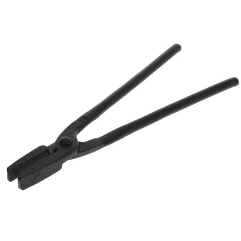 Pinza da fabbro L.300mm con bocca piatta nera