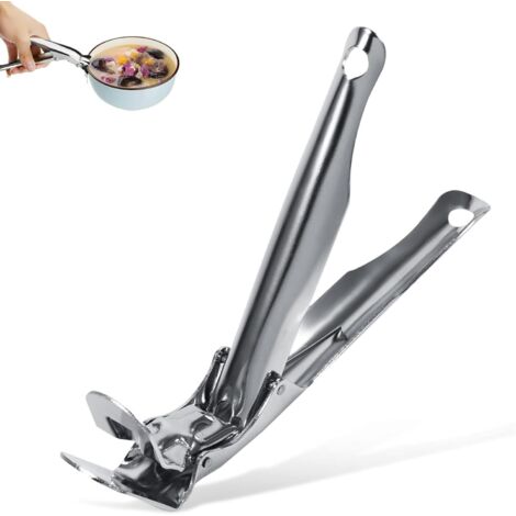 Pinza de acero inoxidable, pinza para compotera, pinza para cacerola, asa para transportar y sujetar cuencos.