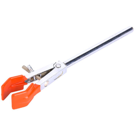 Pinza de cuello largo para matraces de laboratorio - Aleación de zinc - Longitud 230 mm (9,1 pulgadas)