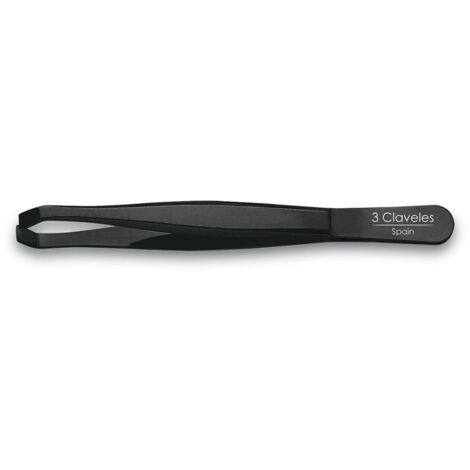 Pinza de depilar cangrejo negra 9 cm