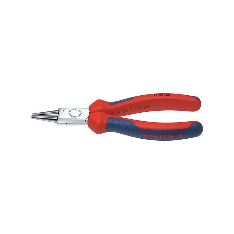

Knipex - Pinza de picos rondas. cabeza cromado, Asas de tubo de plástico, Largo : 160 mm