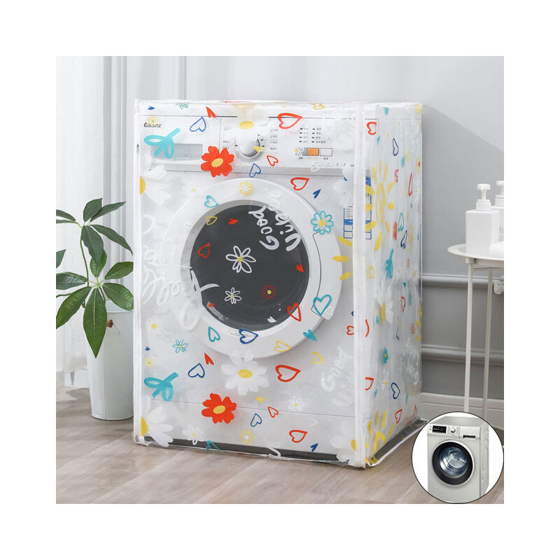 Copertura della lavatrice stampata a fiori