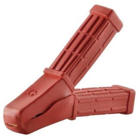 Pinza di carica 80 A/30 V/DC viti, rossa, 80 A, contenuto: 1 pz.