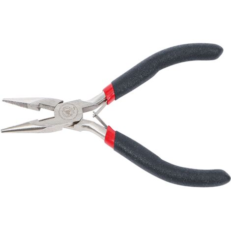 Pinza di precisione per elettronica  dritta  con molla  120 mm