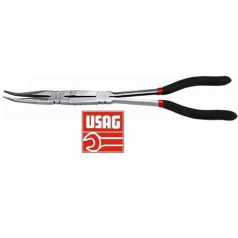 PINZA DOPPIO SNODO LUNGA A BECCHI MEZZI TONDI PIEGATI USAG 115 CLP