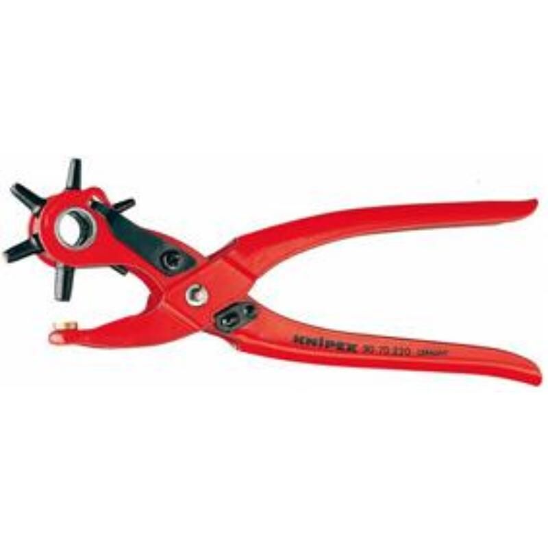 

MIBRICOTIENDA knipex sacabocados de revolver 9070-220 con 6 punzones