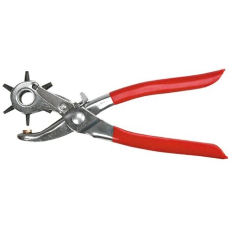 Pinza fustellatrice in acciaio per fori cuoio da 225 mm