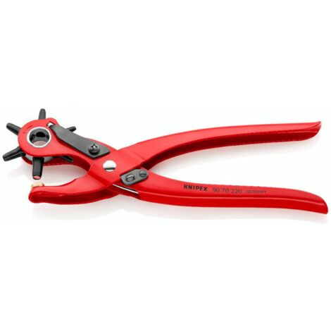 Pinza fustellatrice in acciaio speciale per fori cuoio