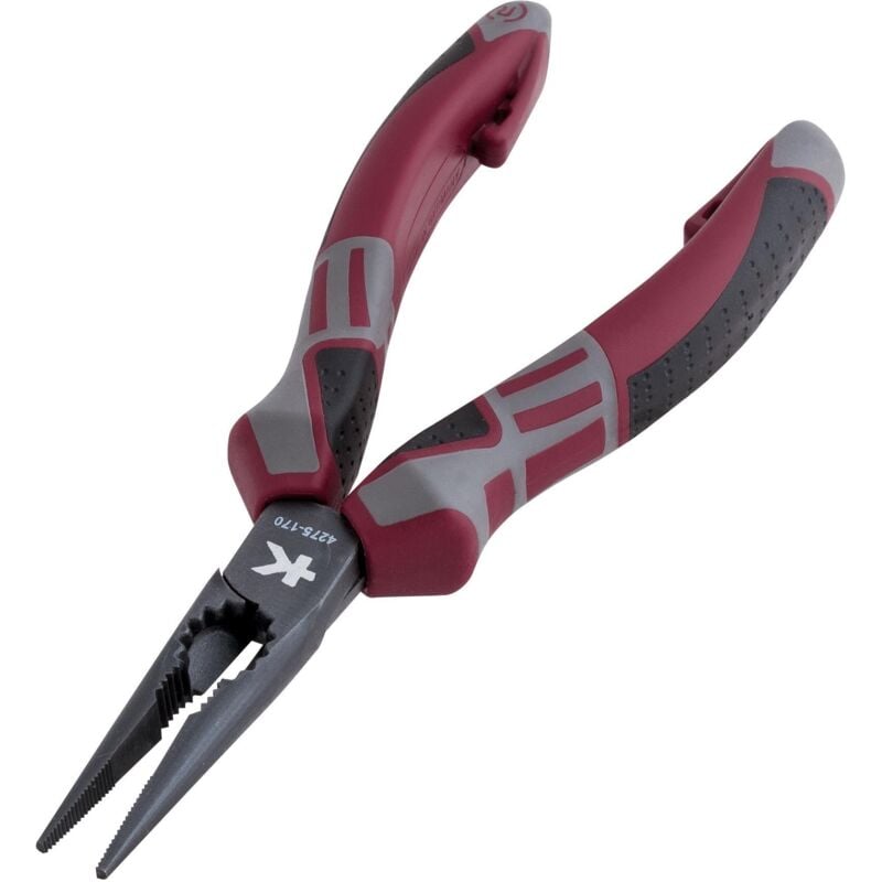 Pinza Hightech a becchi mezzotondi lunghi 170 mm