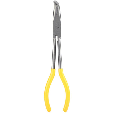 Pinza in acciaio extra lunga da 270 mm per manutenzione e riparazione veicoli (gomito a 90°)