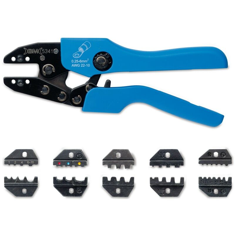 Pinza in custodia a matrici intercambiabili per