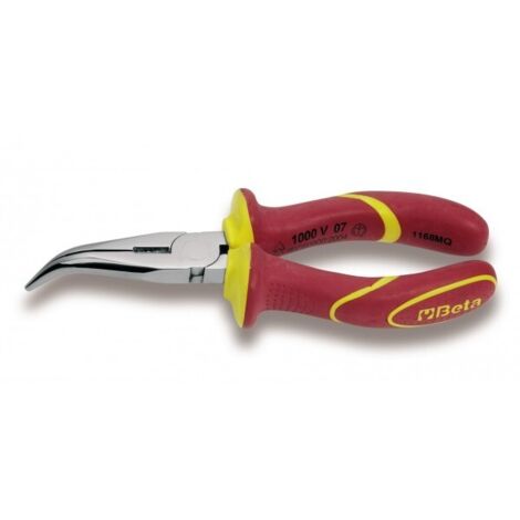 Pinza isolata 1000v becchi mezzotondi lunghissimi piegati beta 1168mq - 160
