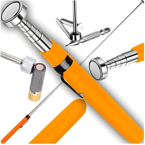 PINZA MAGN脡TICA TELESC脫PICA FUERTE LARGA AJUSTABLE XXL CON CLIP