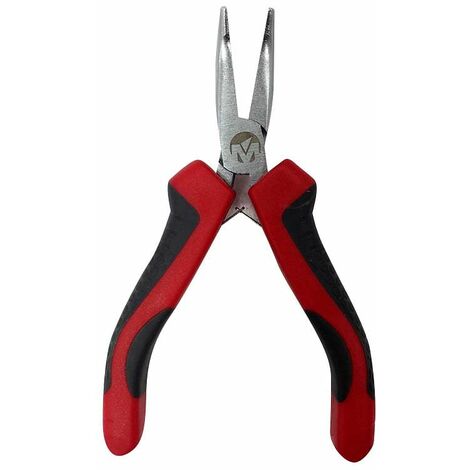 Pinza mini a becchi 1/2 tondi curvi 130mm cr-v