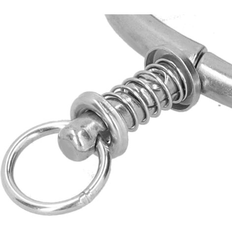 Pinza nasal para ganado, con resorte y resistente a perforaciones, accesorio agrícola – color plata, 14 x 11 x 2 cm, 255 g